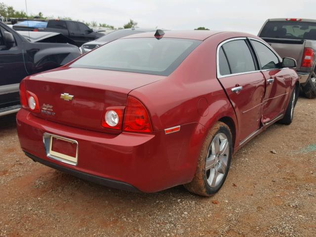1G1ZC5E09CF342755 - 2012 CHEVROLET MALIBU 1LT RED photo 4