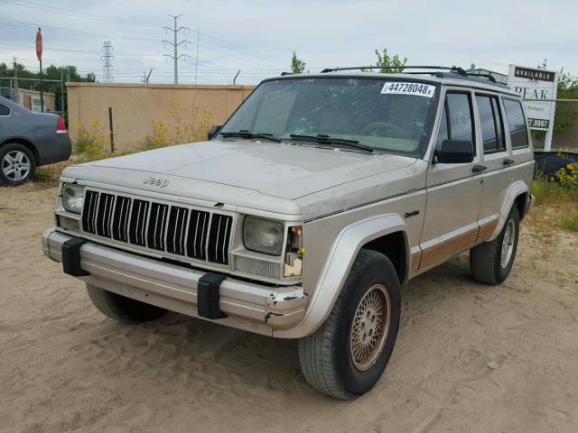 1J4FT78S3TL121702 - 1996 JEEP CHEROKEE C GOLD photo 2