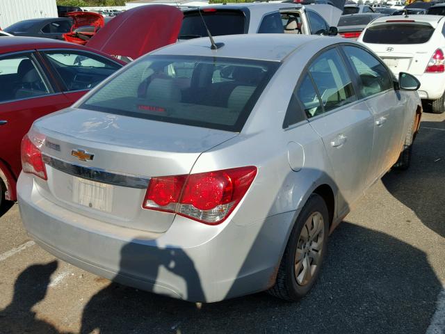 1G1PC5SH5C7269797 - 2012 CHEVROLET CRUZE LS SILVER photo 4