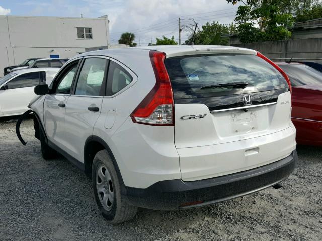 5J6RM3H3XDL015986 - 2013 HONDA CR-V LX WHITE photo 3