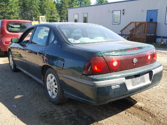 2G1WF52E329322194 - 2002 CHEVROLET IMPALA GREEN photo 3