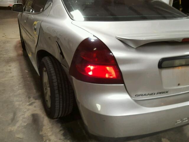 2G2WP552861129618 - 2006 PONTIAC GRAND PRIX SILVER photo 9