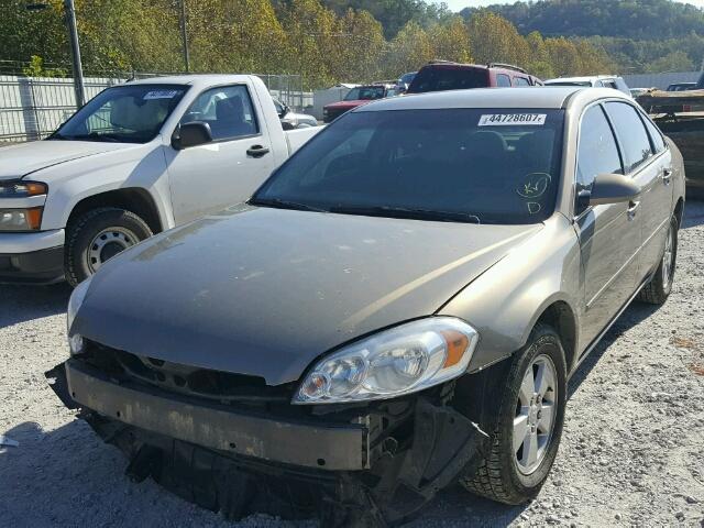 2G1WT58K079215536 - 2007 CHEVROLET IMPALA LT BROWN photo 2