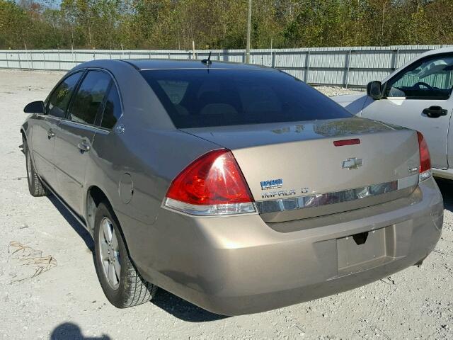 2G1WT58K079215536 - 2007 CHEVROLET IMPALA LT BROWN photo 3