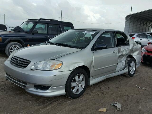 2T1BR32E13C039943 - 2003 TOYOTA COROLLA CE SILVER photo 2