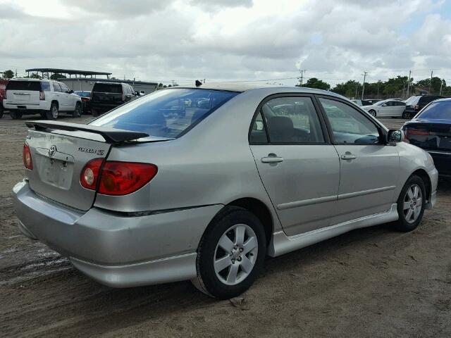 2T1BR32E13C039943 - 2003 TOYOTA COROLLA CE SILVER photo 4