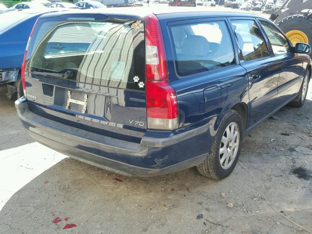 YV1SW61R312093152 - 2001 VOLVO V70 BLUE photo 4