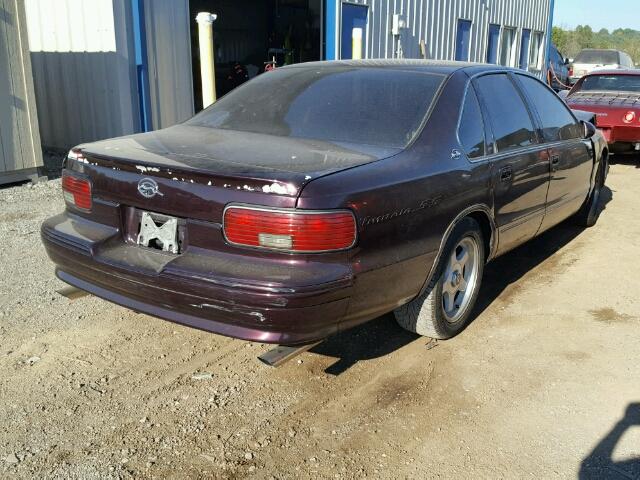 1G1BL52P4TR135899 - 1996 CHEVROLET CAPRICE MAROON photo 4