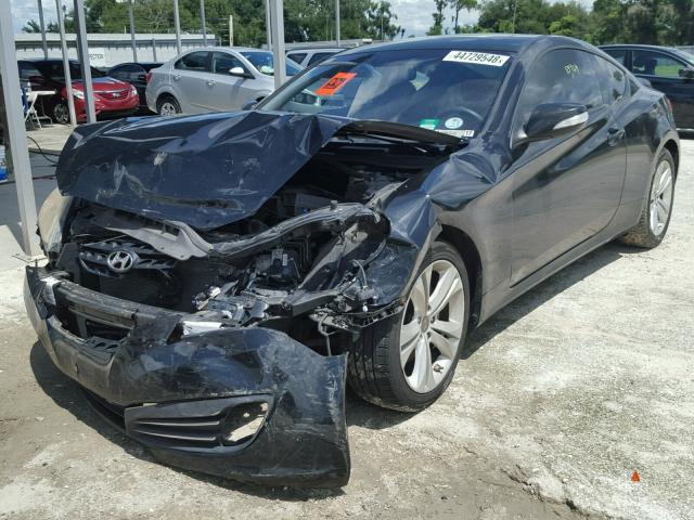 KMHHU6KH7AU003397 - 2010 HYUNDAI GENESIS CO BLACK photo 2