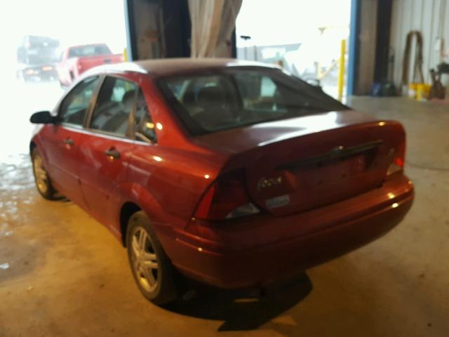 1FAFP34314W185132 - 2004 FORD FOCUS SE C RED photo 3