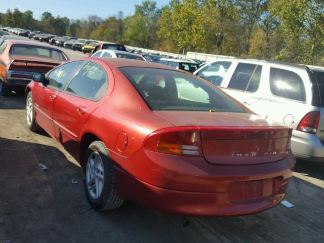 2B3HD46R7YH284417 - 2000 DODGE INTREPID RED photo 3