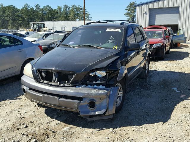 KNDJD733235059209 - 2003 KIA SORENTO EX BLACK photo 2