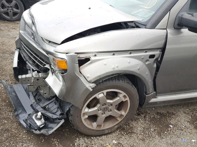 5J6YH18957L000406 - 2007 HONDA ELEMENT SC GRAY photo 9