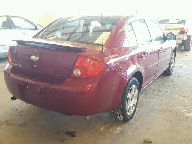 1G1AL55F577413029 - 2007 CHEVROLET COBALT MAROON photo 4