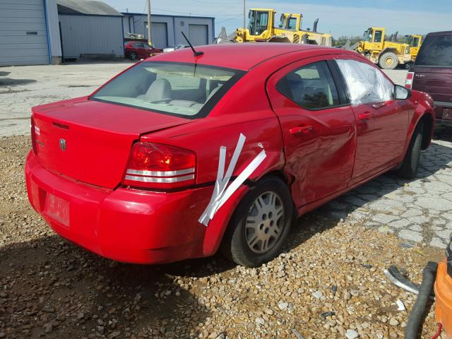 1B3LC46KX8N298514 - 2008 DODGE AVENGER SE RED photo 9