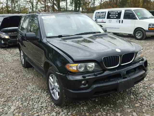5UXFA13565LY23007 - 2005 BMW X5 3.0I BLACK photo 1