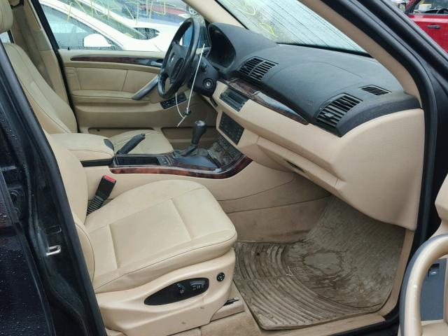 5UXFA13565LY23007 - 2005 BMW X5 3.0I BLACK photo 5