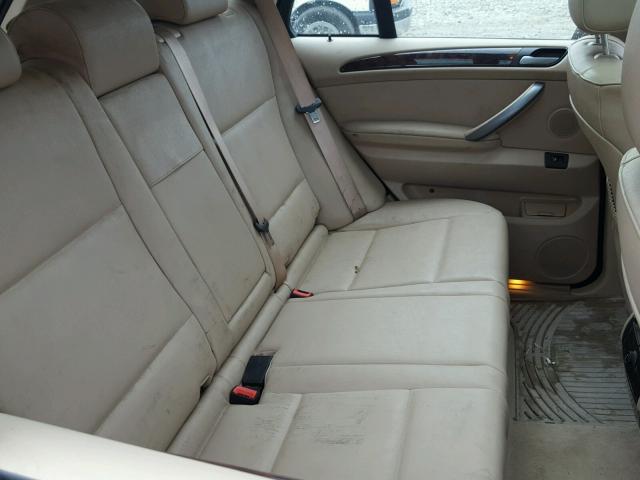 5UXFA13565LY23007 - 2005 BMW X5 3.0I BLACK photo 6