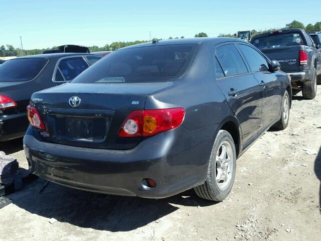 1NXBU40E79Z046460 - 2009 TOYOTA COROLLA GRAY photo 4