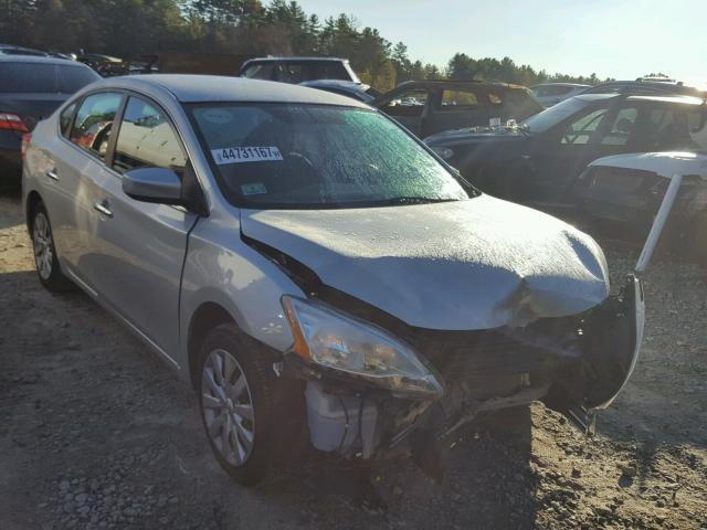 3N1AB7AP4DL664235 - 2013 NISSAN SENTRA S SILVER photo 1