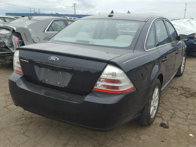 1FAHP23W99G114776 - 2009 FORD TAURUS SE BLACK photo 4