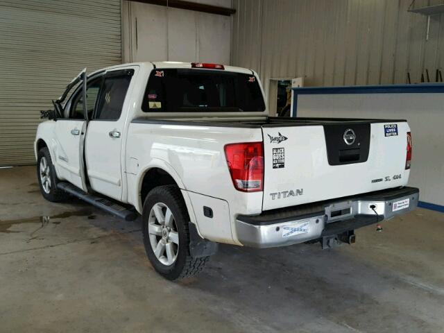 1N6BA0EC9CN317448 - 2012 NISSAN TITAN S WHITE photo 3