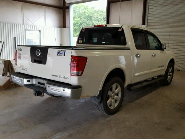 1N6BA0EC9CN317448 - 2012 NISSAN TITAN S WHITE photo 4