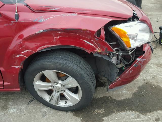 1B3HE78K27D600400 - 2007 DODGE CALIBER R/ RED photo 9