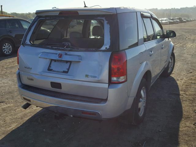 5GZCZ33Z37S876282 - 2007 SATURN VUE HYBRID SILVER photo 4