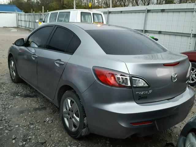 JM1BL1U78D1714326 - 2013 MAZDA 3 I GRAY photo 3