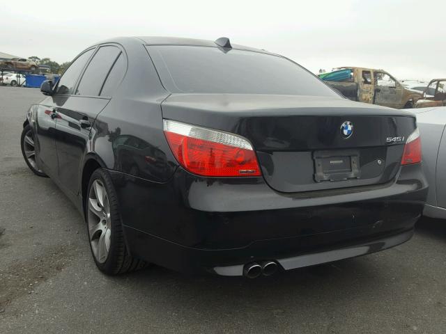 WBANB33525CN67368 - 2005 BMW 545 I BLACK photo 3