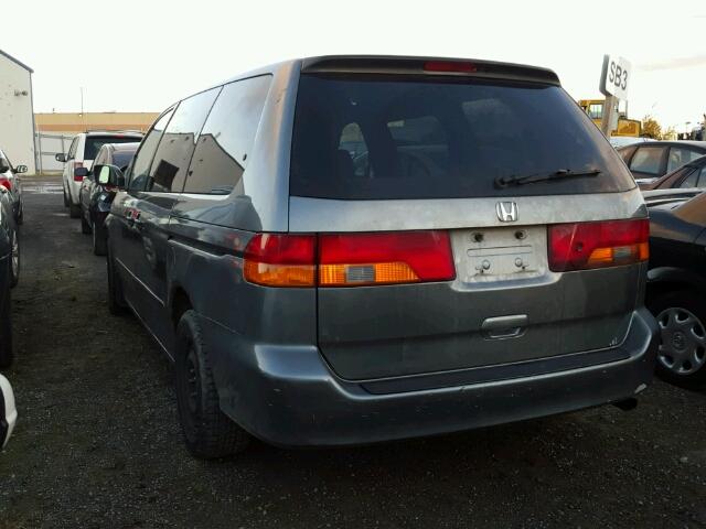 2HKRL18522H000513 - 2002 HONDA ODYSSEY LX GRAY photo 3