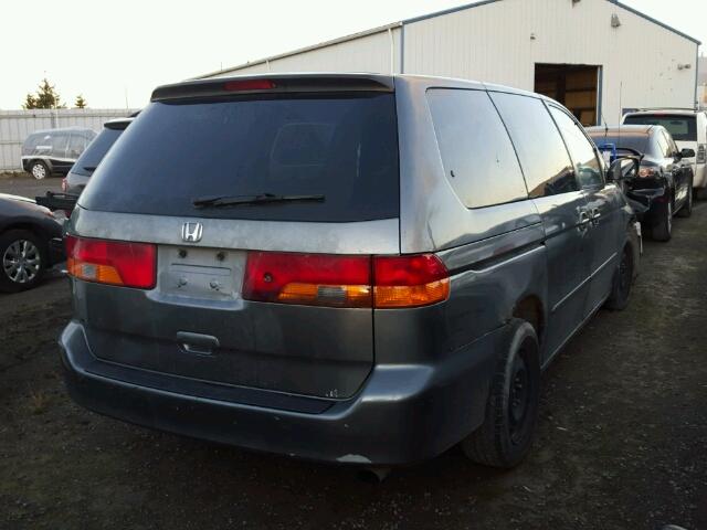 2HKRL18522H000513 - 2002 HONDA ODYSSEY LX GRAY photo 4