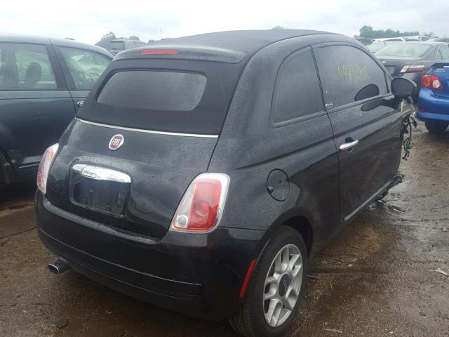 3C3CFFDR4DT693594 - 2013 FIAT 500 POP BLACK photo 4