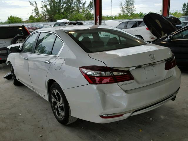 1HGCR2F35HA281851 - 2017 HONDA ACCORD LX WHITE photo 3