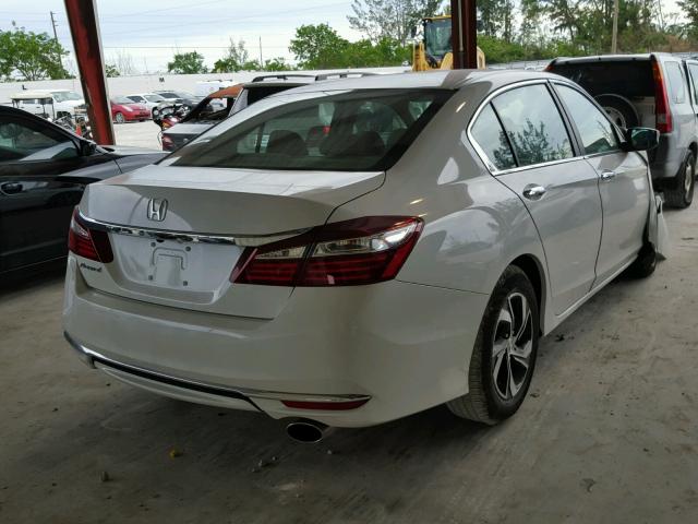 1HGCR2F35HA281851 - 2017 HONDA ACCORD LX WHITE photo 4