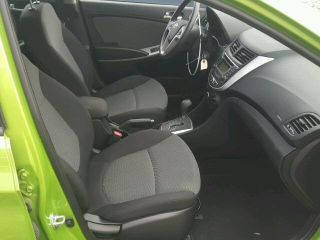 KMHCT5AE6DU115529 - 2013 HYUNDAI ACCENT GLS GREEN photo 5