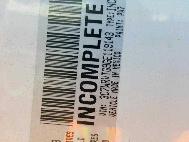 3C7WRVTG9GE119143 - 2016 RAM PROMASTER 白色 照片 10