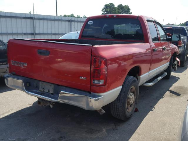 3D7KA28D23G714002 - 2003 DODGE RAM 2500 S RED photo 4