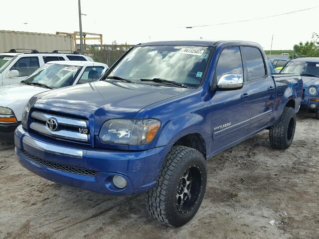 5TBET34146S535638 - 2006 TOYOTA TUNDRA DOU BLUE photo 2