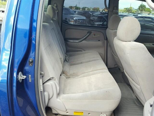 5TBET34146S535638 - 2006 TOYOTA TUNDRA DOU BLUE photo 6