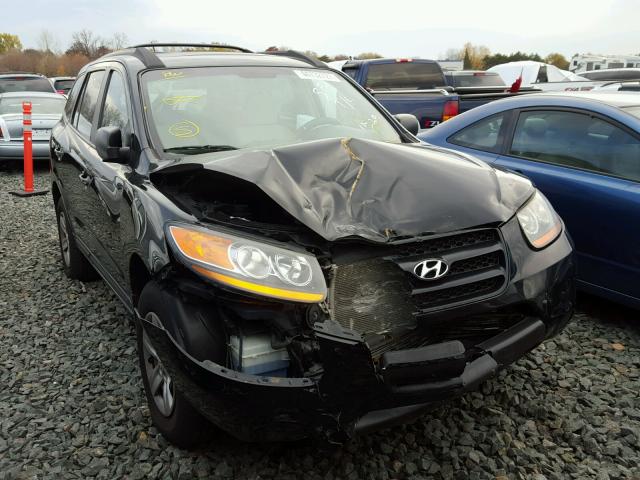 5NMSG73D59H279633 - 2009 HYUNDAI SANTA FE BLACK photo 1