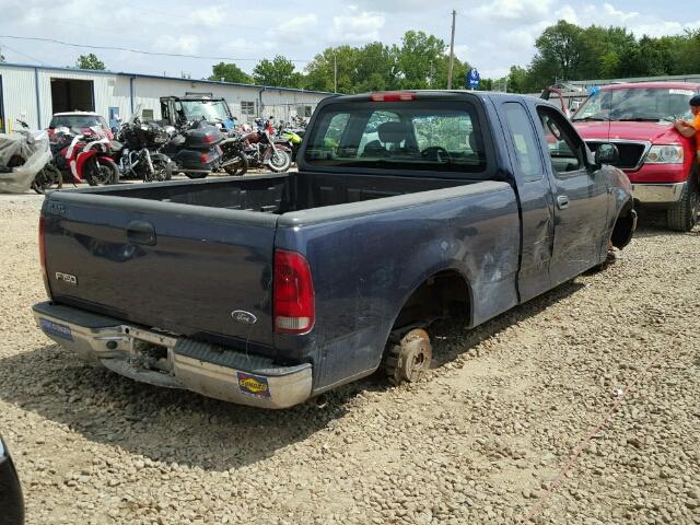 2FTRX17284CA79657 - 2004 FORD F-150 HERI BLUE photo 4