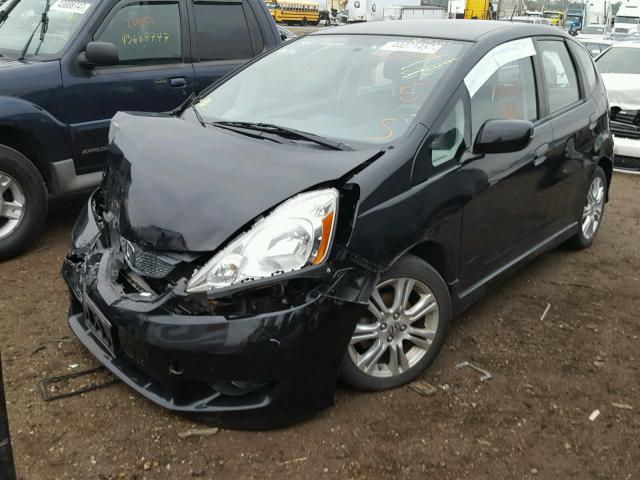 JHMGE88609S040554 - 2009 HONDA FIT Siyah fotoğraf 2