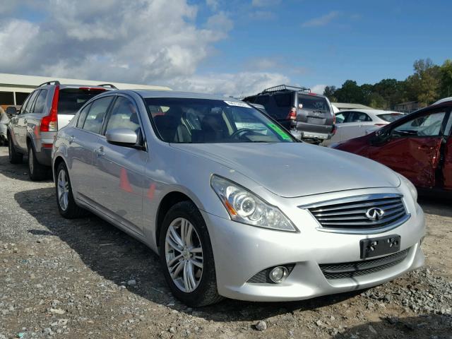 JN1CV6AR8AM460115 - 2010 INFINITI G37 SILVER photo 1