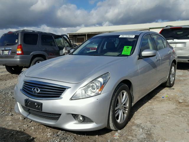 JN1CV6AR8AM460115 - 2010 INFINITI G37 SILVER photo 2