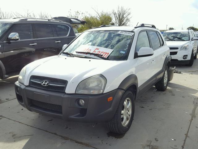 KM8JN12D96U321446 - 2006 HYUNDAI TUCSON GLS WHITE photo 2