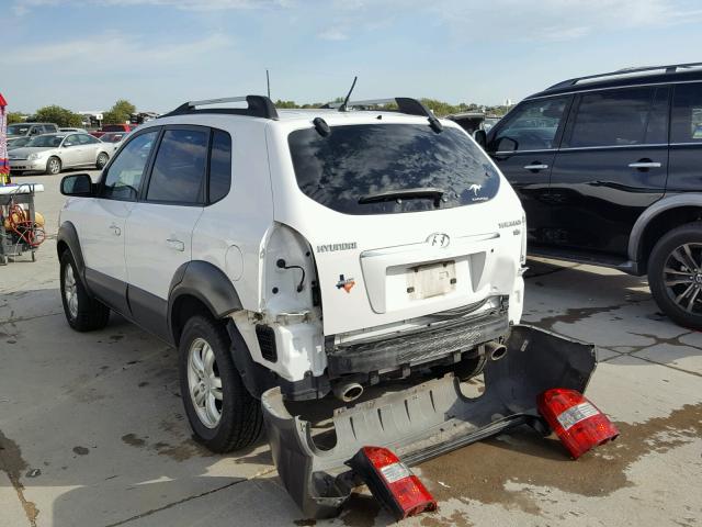 KM8JN12D96U321446 - 2006 HYUNDAI TUCSON GLS WHITE photo 3