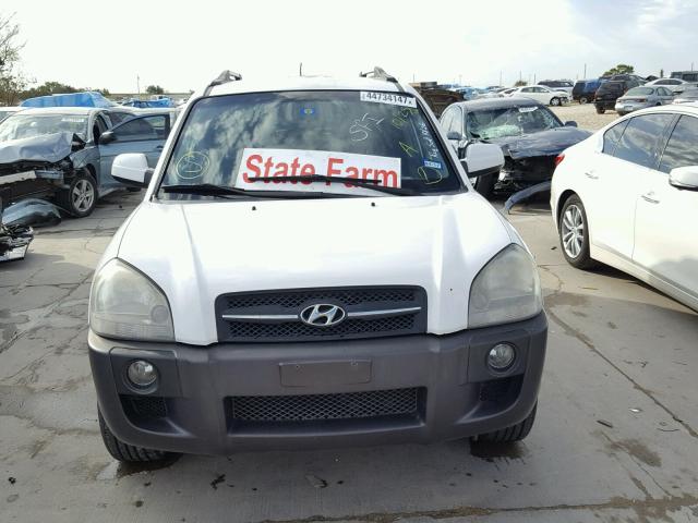 KM8JN12D96U321446 - 2006 HYUNDAI TUCSON GLS WHITE photo 9