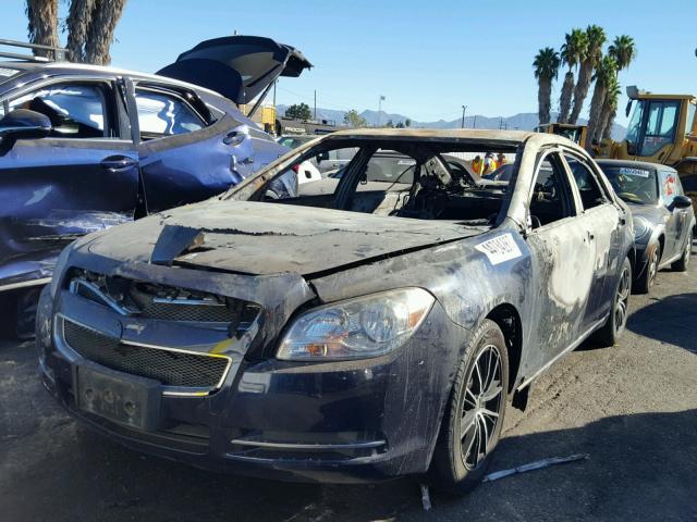 1G1ZH57B49F116339 - 2009 CHEVROLET MALIBU 1LT BLUE photo 2